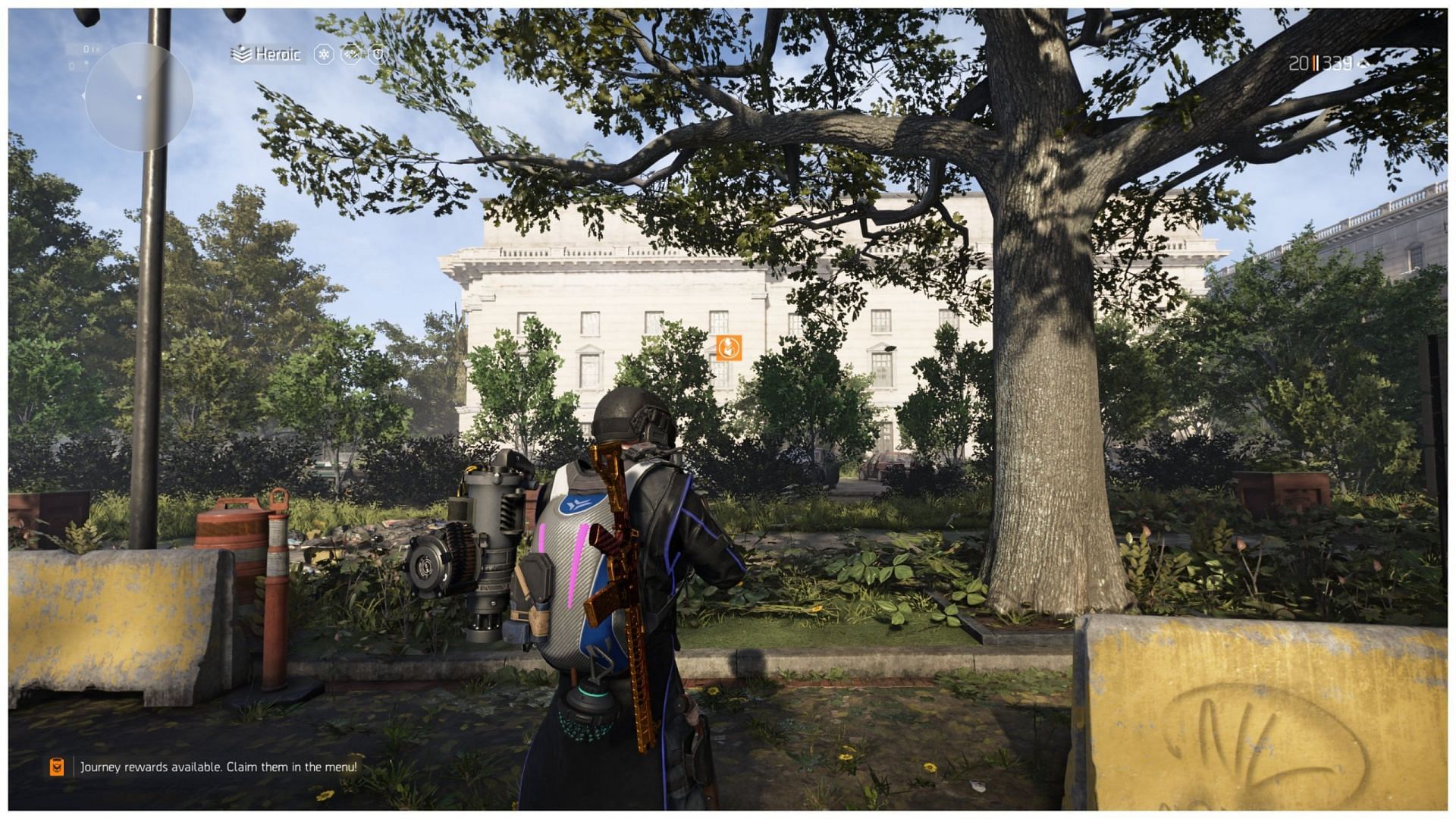 The white building and the parking lot (Image via Ubisoft)